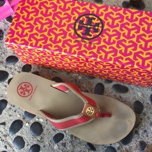 Tory Burch Wedge Flip Flops